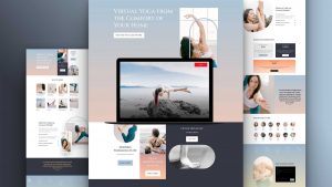 Divi online yoga layout pack featured image