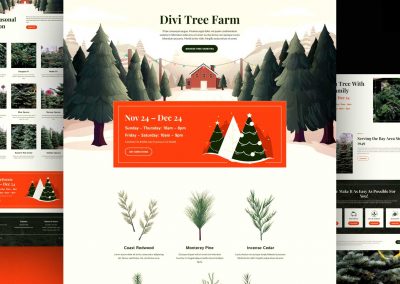 Farma s vánočními stromky